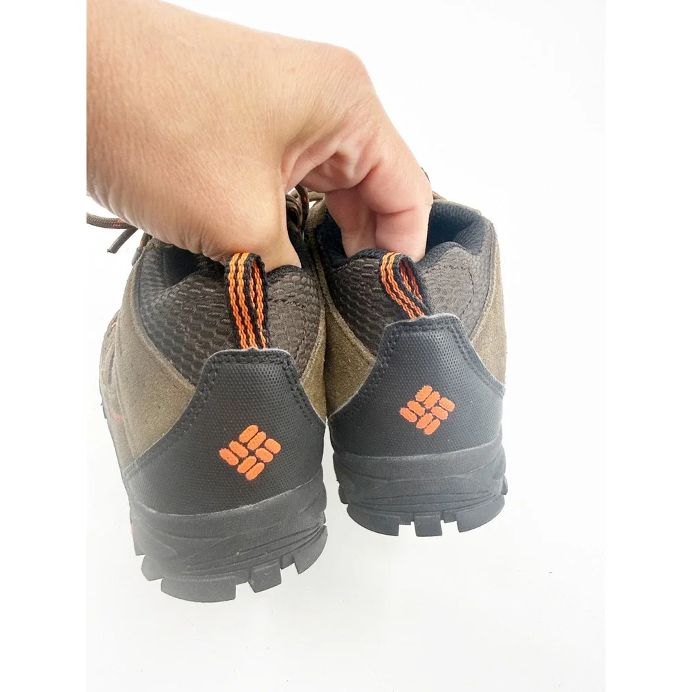Columbia Kids Pisgah Peak Mid Waterproof Hiking Boots Brown Orange BY3234-255 3